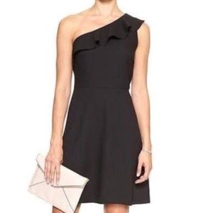 Black one shoulder dress